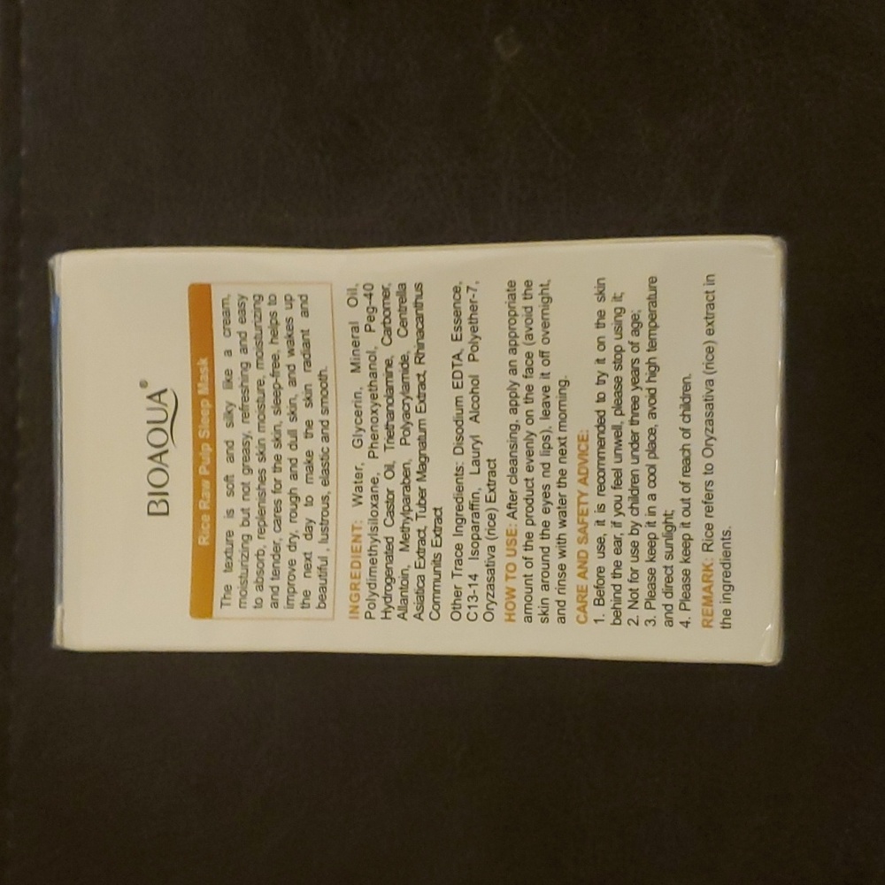 Bioaoua Rice Raw Pulp Sleep Mask - Picture 3 of 7